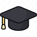 graduation hat, toga, mortarboard, bachelor, education, diploma