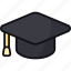 graduation hat, toga, mortarboard, bachelor, education, diploma 