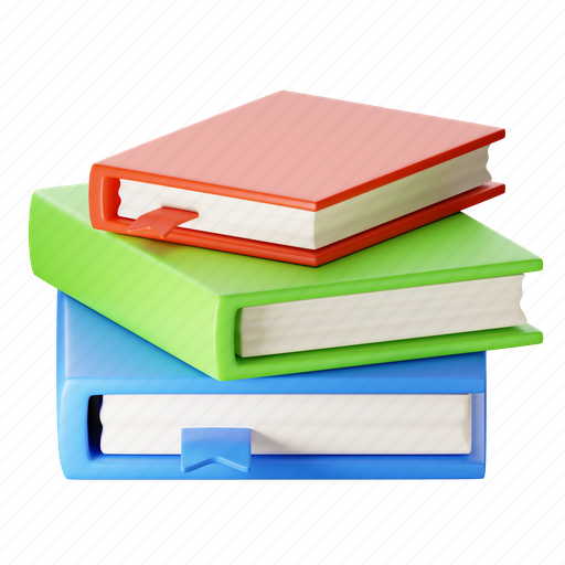 Books, reading, education, knowledge, book, learning 3D illustration - Download on Iconfinder