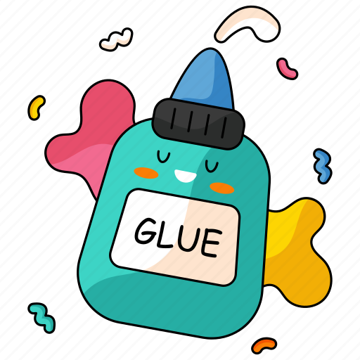 Liquid glue, kid and baby, handcraft, bottle, tool, glue icon - Download on Iconfinder