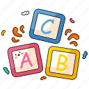 abc block, alphabetical, education, child, letters, kid and baby