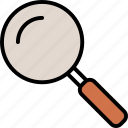 magnifying, glass, find, search, zoom