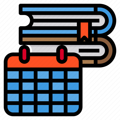 Book, calendar, education, period, school icon - Download on Iconfinder