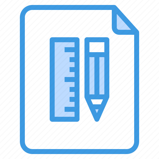 Document, file, pencil, project, ruler icon - Download on Iconfinder
