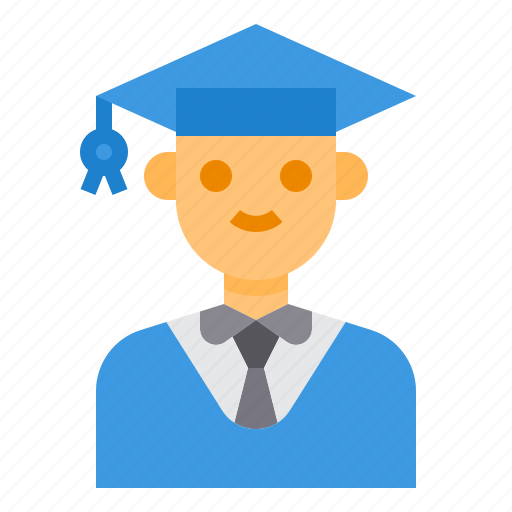 Avatar, education, graduate, man, mortarboard icon - Download on Iconfinder