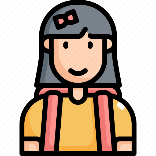 Back to school, education, girl, learning, school, student icon - Download on Iconfinder