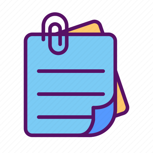 Data, paper, extension, document, clip, note, wire icon - Download on Iconfinder