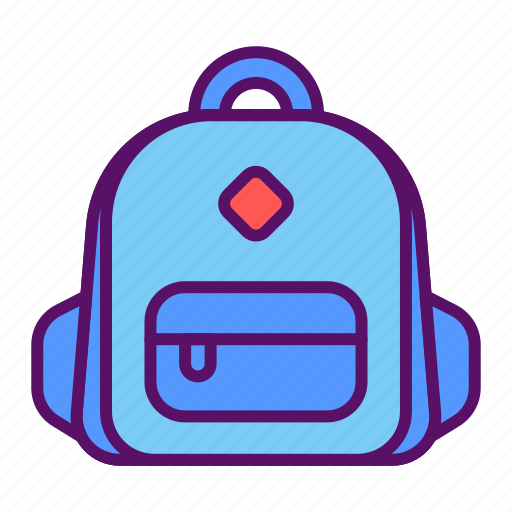 Student, backpack, learning, school, briefcase, education, bag icon - Download on Iconfinder
