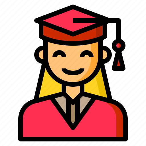 Graduated, woman, graduate, success, graduates icon - Download on Iconfinder