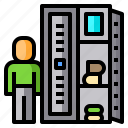 locker, object, user, student, cabinet 