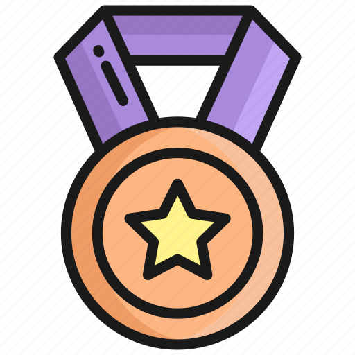 Medal, badge, award, winner, achievement, star, prize icon - Download on Iconfinder