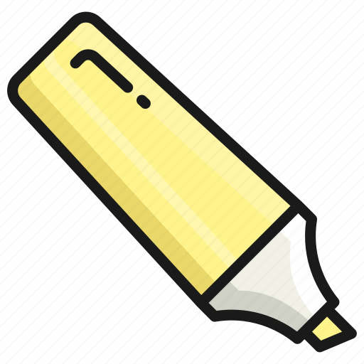 Marker, pen, stationery, highlighter, edit, write icon - Download on Iconfinder