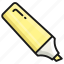 marker, pen, stationery, highlighter, edit, write 