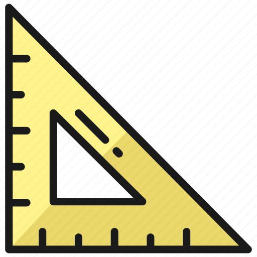 Angle, geometry, triangle, ruler, measure, scale icon - Download on Iconfinder