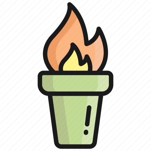 Torch, light, flashlight, lamp, flame, fire, hot icon - Download on Iconfinder