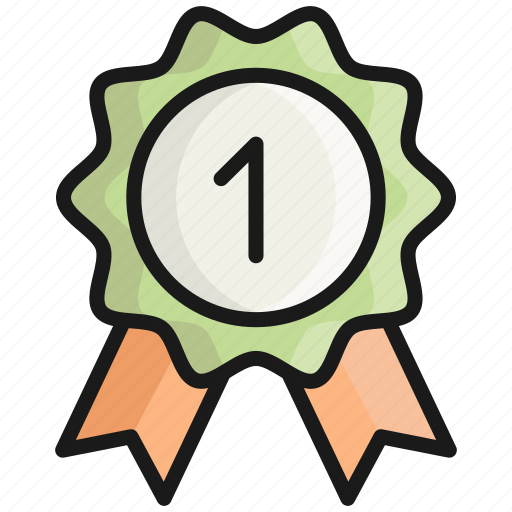 Badge, award, medal, ribbon, winner, prize, achievement icon - Download on Iconfinder