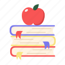 education, book, fruit, knowledge, reading, school, healthy, learning