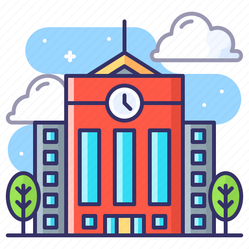 Academy, building, education, school icon - Download on Iconfinder