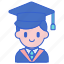 male, student, with, graduation, hat 