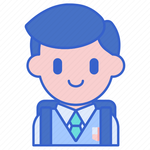 Male, student, with, school, uniform icon - Download on Iconfinder
