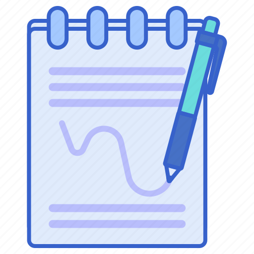 Notebook, note, document, page, writing pad icon - Download on Iconfinder