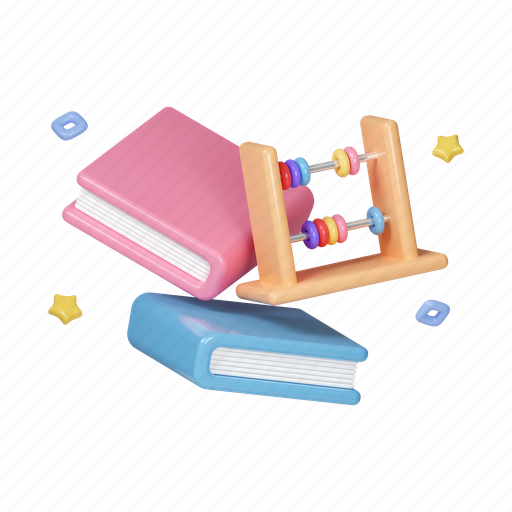 Education, reading, study, learning, book, calculation, mathematics 3D illustration - Download on Iconfinder