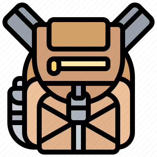 Backpack, hiking, tourist, travel, vacation icon - Download on Iconfinder