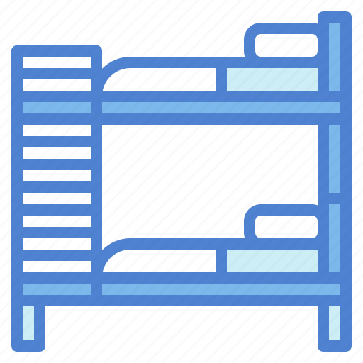 Bed, bunk, furniture, hostel, rest icon - Download on Iconfinder