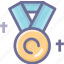 honor, medal, winner, achievement, badge, military 