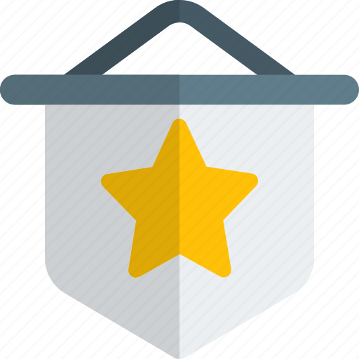 Star, medal, flag, badges icon - Download on Iconfinder
