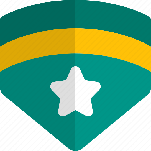 Triple, emblem, star, badges icon - Download on Iconfinder
