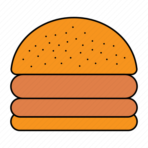 Double, slice, burger, hamburger, beef burger, patty, chicken slice icon - Download on Iconfinder