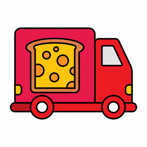 Dairy, bread, toast, transportation, supply chain, food chains icon - Download on Iconfinder