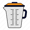 measurement jug, measuring cup, cup, jar, container