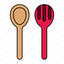 large, spoon, spatula, cutlery, kitchen items