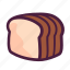 loaf, bread, breakfast, sandwich bread, white bread 