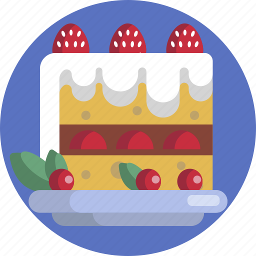 Bakery, cake, cream, fruit, pastry, strawberry, sweet icon - Download on Iconfinder