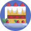 bakery, cake, cream, fruit, pastry, strawberry, sweet 