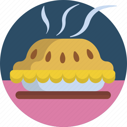 Baked, bakery, delicious, hot, pie, sweet, tasty icon - Download on Iconfinder