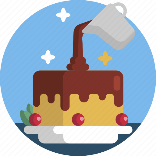Bakery, cake, chocolate, delicious, sweet, tasty, topping icon - Download on Iconfinder