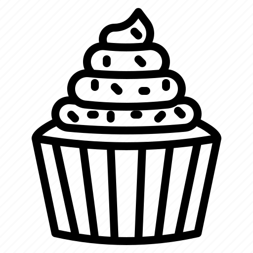 Cupcake, muffin, bakery, dessert, cafe, baked, sweet icon - Download on Iconfinder