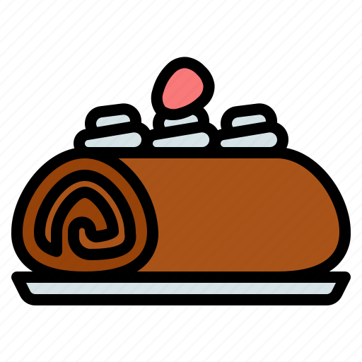 Roll, cake, bakery, food, dessert, baked, sweet icon - Download on Iconfinder