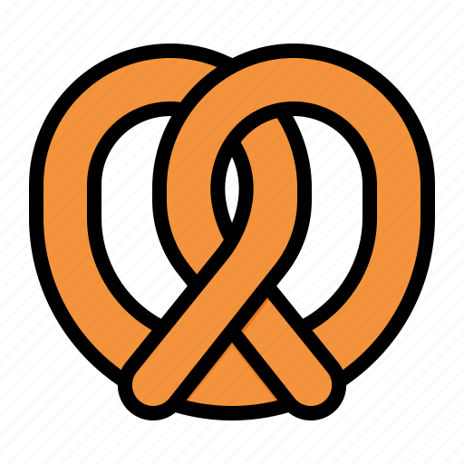 Pretzel, powdered, pastry, bakery, dessert, baked, sweet icon - Download on Iconfinder