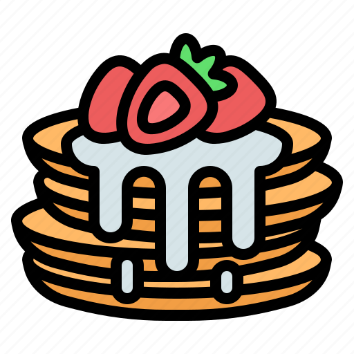 Pancake, bakery, dessert, cafe, baked, sweet, chocolate icon - Download on Iconfinder