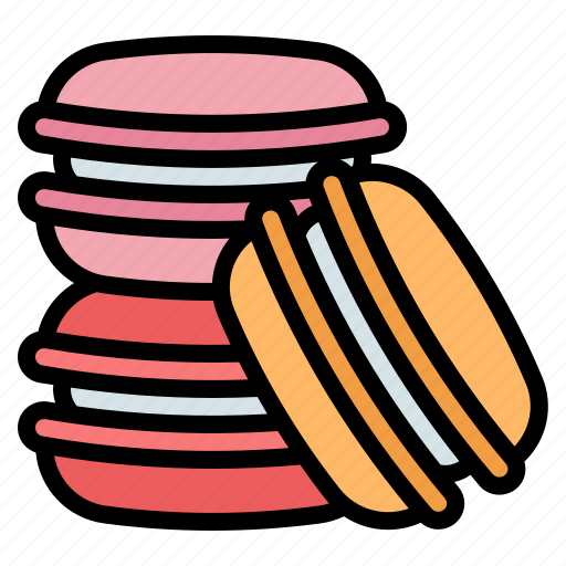 Macarons, macaroon, bakery, dessert, cafe, baked, sweet icon - Download on Iconfinder