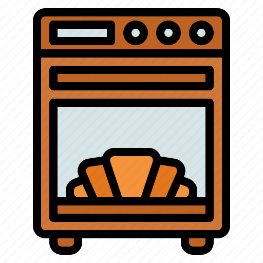 Oven, kitchen, kitchenware, baked, bakery, croissant, microwave icon - Download on Iconfinder