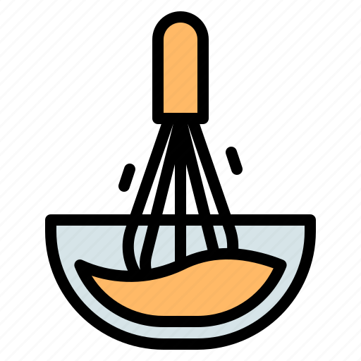 Mixing, bowl, cooking, flour, dough, baking, mix icon - Download on Iconfinder