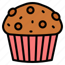 muffin, cupcake, bakery, dessert, cafe, baked, sweet