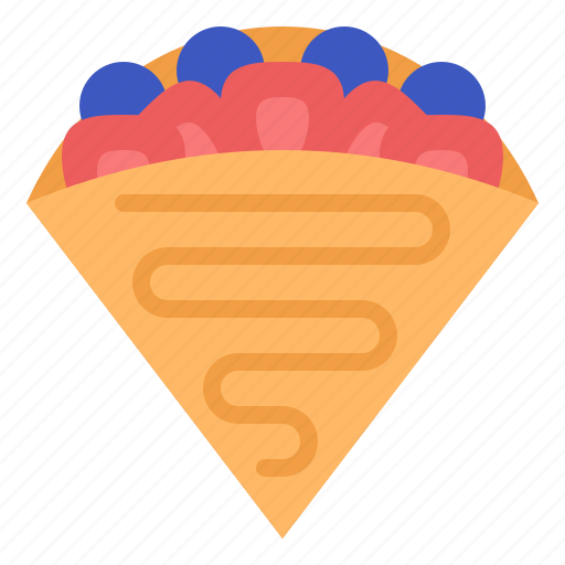 Crepe, bakery, meal, food, dessert, baked, sweet icon - Download on Iconfinder