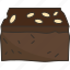brownie, chocolate, cake, baked, pastry 